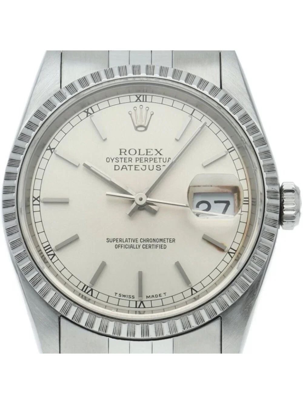 Rolex Datejust Watch Box SS Silver Polished